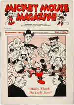 "MICKEY MOUSE MAGAZINE" RARE FIRST SERIES ISSUE.