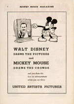 "MICKEY MOUSE MAGAZINE" RARE FIRST SERIES ISSUE.