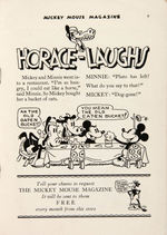 "MICKEY MOUSE MAGAZINE" RARE FIRST SERIES ISSUE.