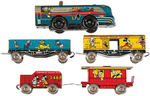 "MICKEY MOUSE EXPRESS" MARX WIND-UP TRAIN SET.