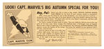 CAPTAIN MARVEL CLUB EPHEMERA LOT.