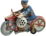 "MARX POLICE SIREN MOTORCYCLE" WIND-UP.