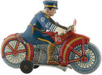 "MARX POLICE SIREN MOTORCYCLE" WIND-UP.