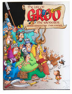 "THE LIFE & DEATH OF GROO" SERGIO ARAGONÉS SIGNED BOOK WITH SKETCH.