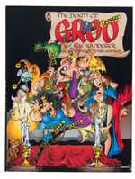 "THE LIFE & DEATH OF GROO" SERGIO ARAGONÉS SIGNED BOOK WITH SKETCH.