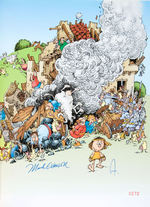 "THE LIFE & DEATH OF GROO" SERGIO ARAGONÉS SIGNED BOOK WITH SKETCH.