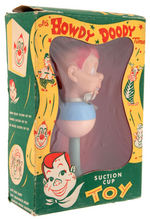 "IT'S HOWDY DOODY TIME SUCTION CUP TOY"  BABY RATTLE/SQUEAK TOY BOXED.