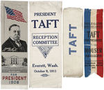 FOUR WILLIAM H. TAFT RIBBONS.