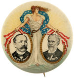 PARKER 1904 CLASSIC JUGATE BUTTON WITH FULL FIGURE MISS LIBERTY.