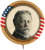 TAFT LARGE PORTRAIT BUTTON UNLISTED IN HAKE.