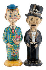 "CHARLIE McCARTHY - MORTIMER SNERD" MARX TIN WIND-UP WALKER PAIR.