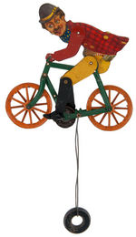 CHARLIE CHAPLIN ON BICYCLE RIDING TOY.