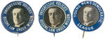 WILSON THREE MATCHING DESIGN PORTRAIT BUTTONS.