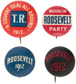 ROOSEVELT FOUR BUTTONS FROM 1912.