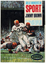 "AURORA GREAT MOMENTS IN SPORTS - JIMMY BROWN" FACTORY-SEALED MODEL KIT.