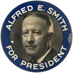 “ALFRED E. SMITH FOR PRESIDENT” LARGE CELLULOID ATTACHMENT.