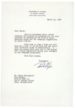 THREE NIXON LETTERS TO YORK NEWSMAN 1966-1967.