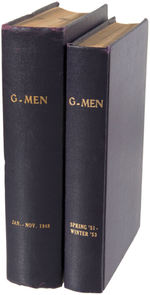 "G-MEN DETECTIVE" HARDCOVER BOUND PULP VOLUMES.