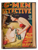 "G-MEN DETECTIVE" HARDCOVER BOUND PULP VOLUMES.