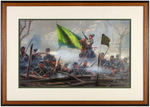 CIVIL WAR "REBEL SONS OF ERIN" FRAMED MORT KUNSTLER SIGNED & NUMBERED PRINT.