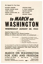 HISTORIC CIVIL RIGHTS EVENTS: HANDBILL FOR 1963 D.C. AND PROGRAM FOR BOSTON 1965.