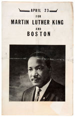 HISTORIC CIVIL RIGHTS EVENTS: HANDBILL FOR 1963 D.C. AND PROGRAM FOR BOSTON 1965.