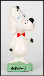 "MR. PEABODY" CERAMIC FIGURINE.