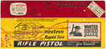 MARX "WANTED: DEAD OR ALIVE - THE MARES LAIG" RIFLE PISTOL & STORE CARD.