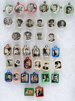 MOVIE STAR CHARMS OF THE 1950s COLLECTION OF 36 PIECES.