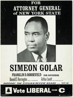 NEW YORK CAMPAIGN POSTERS FEATURING AFRICAN AMERICAN CANDIDATES.