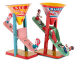 CHEIN "BUSY MIKE/SEE SAW" SAND TOY PAIR.