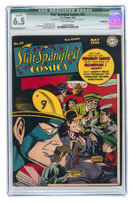 "STAR SPANGLED COMICS" CGC TRIO.