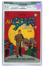 "ALL STAR COMICS" & "STAR SPANGLED COMICS" CGC PAIR.