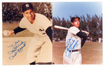 JOE DIMAGGIO & PHIL RIZZUTO SIGNED PHOTOS.