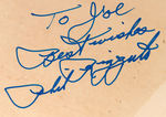 JOE DIMAGGIO & PHIL RIZZUTO SIGNED PHOTOS.