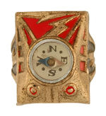 CAPTAIN MARVEL ROCKET RAIDER COMPASS RING.