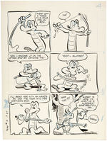 WALT KELLY "POGO POSSUM" #12  COMIC BOOK PAGE ORIGINAL ART.