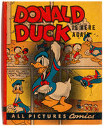 "DONALD DUCK IS HERE AGAIN" ALL PICTURES COMICS FILE COPY BOOK.