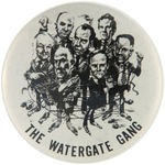 FOUR UNCOMMON ANTI-NIXON BUTTONS.