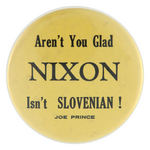 FOUR UNCOMMON ANTI-NIXON BUTTONS.