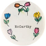 "McCARTHY" WELL MADE HOME MADE c.1968 BUTTON.