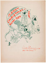 WALT DISNEY STUDIO 1941 CHRISTMAS CARD.