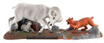 "BIG HORN SHEEP" BUILT-UP STORE DISPLAY MODEL ISSUED BY AURORA.