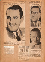 GUY LOMBARDO SCRAP BOOK WITH THREE SIGNATURES.