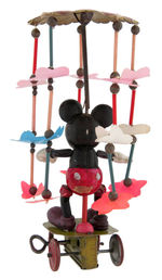 MICKEY MOUSE WITH UMBRELLA CELLULOID WIND-UP.