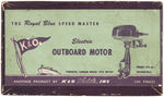 "THE ROYAL BLUE SPEED MASTER ELECTRIC OUTBOARD MOTOR" BOXED MODEL.