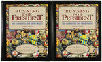 NEAR COMPLETE RUN OF DAVID J. FRENT AUCTION CATALOGS AND TWO VOLUME SET "RUNNING FOR PRESIDENT".