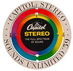 "CAPITOL STEREO SOUNDS UNLIMITED '59" RECORD STORE ADVERTISING MOBILE.