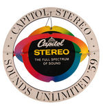 "CAPITOL STEREO SOUNDS UNLIMITED '59" RECORD STORE ADVERTISING MOBILE.