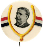 TAFT COLORFUL AND SCARCE WISHBONE MOTIF BUTTON.